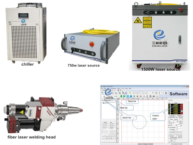 2000W/1500W Automatic Type Laser Welding Machine for Aluminum Copper Stainless Steel with Feeding Wires Automatic Fiber Continuous/Spot Laser Welding Machine