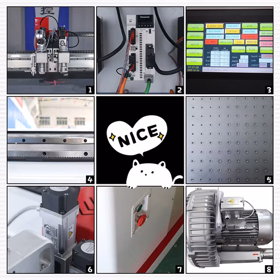 제조자 뜨거운 판매 CNC 전류를 고주파로 변환시키는 칼 피복 피복 가죽 직물 의류 의복 고무 갯솜 거품 좌석은 차 지면 매트를 위한 절단기를 커버합니다
